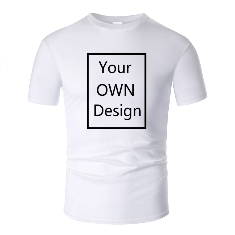 Your OWN Design Brand Logo/Picture Custom Men and women DIY Cotton T ...