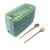 900ml 3 Layers Lunch Box Bento Food Container Eco-Friendly Wheat Straw Material Microwavable Dinnerware Lunchbox 2020 New Vip