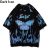 Dark Icon Flame Butterfly Street Fashion T-shirt Men 2020 Summer Crew Neck Men’s Tshirt Hip Hop Tee Shirts
