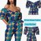 Fadzeco African Dress For Women Kanga Clothing 2019 Ankara Floral Wax Print V-Neck Backless Bazin Africain Femme Ladies Gowns