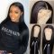 Lace Front Human Hair Wigs Straight Pre Plucked Hairline Baby Hair 8-26 Inch 13×4 150% Malaysian Remy Human Hair Lace Front Wigs