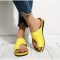 MCCKLE Women Comfy Plain Shoes Flat Platform Ladies Casual Big Toe Foot Correction Sandals Orthopedic Bunion Corrector Flip Flop