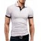 Summer short Sleeve Polo Shirt men Turn-over Collar fashion casual Slim Breathable Solid Color Business men’s polo shirt