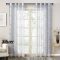 Topfinel Geometric Modern Window Sheer Curtain Panels for Living Room the Bedroom Kitchen Blinds Window Treatments Draperies