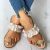 Women Slipper Pineapple Pearl Flat Toe Bohemian Casual Shoes Beach Sandals Ladies Shoes Platform Sandalias De Mujer 2020